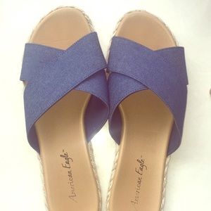 American Eagle Denim Sandals